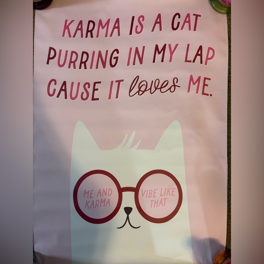 “Karma” by Taylor Swift Inspired Canvas Poster- 
27in x 20in
